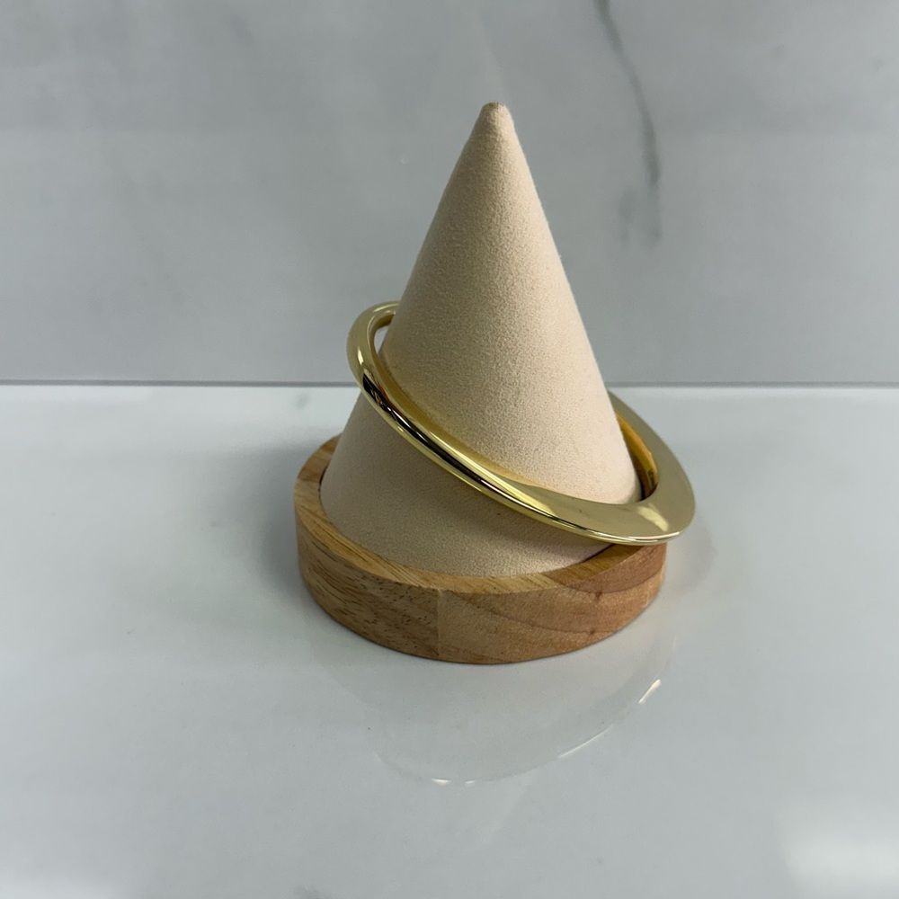 Rebecca Minkoff Goldtone Oval Bangle Bracelet